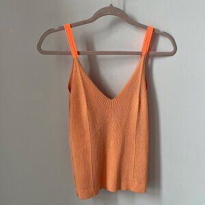 JCREW orange sweater tank top